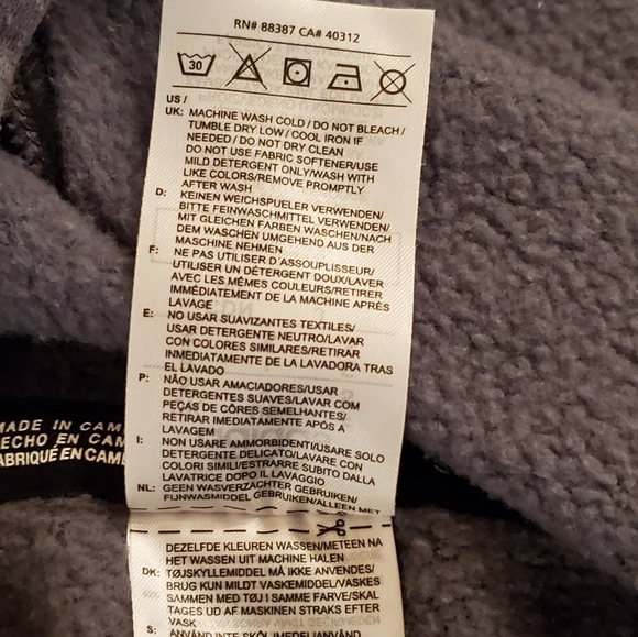 Adidas Fleece Hoodie Blue Small - Picture 11 of 14